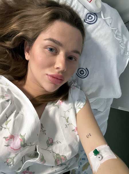 Таня Репина пока еще в роддоме, в инфекционном отделении